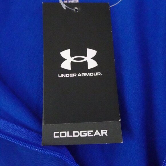 Under Armour 1/2 Zip Top Women's Size M Blue Cold Weather Training Fitted - Picture 8 of 11